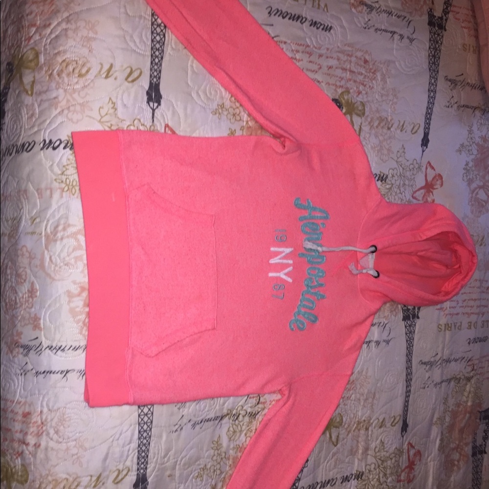 Neon pink and green hoodie💛 very cute